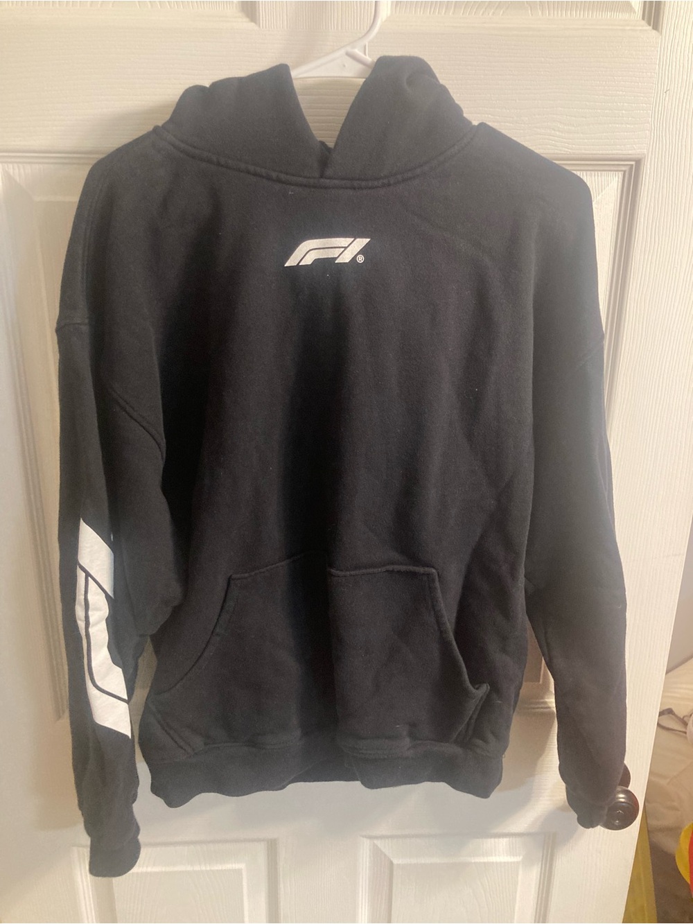 PacSun Black Formula 1 Hoodie with White F1 Logo